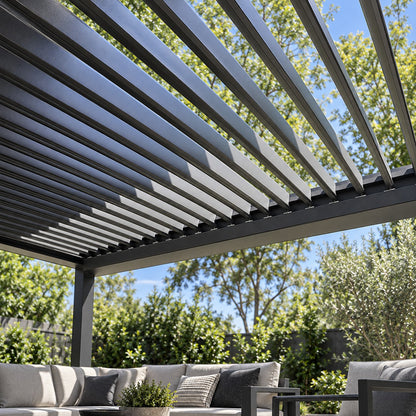 IKE Motorized Tilting Louver Pergola